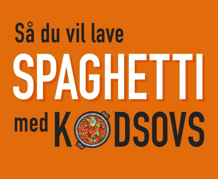 Så du vil lave spaghetti med kødsovs