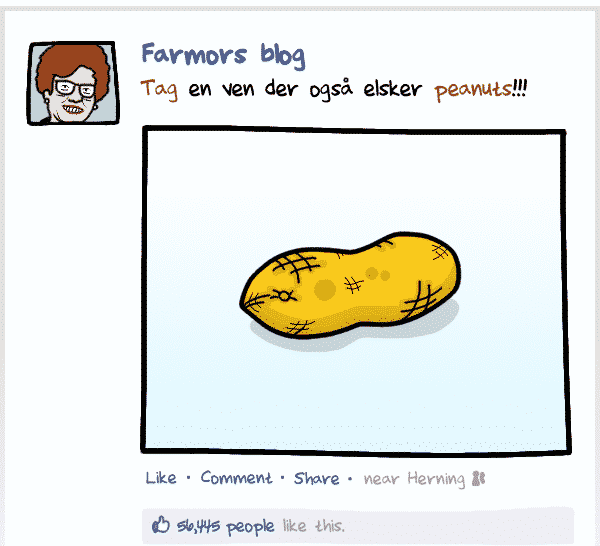 Farmors blog: "Tag en ven, der også elsker peanuts!!!"