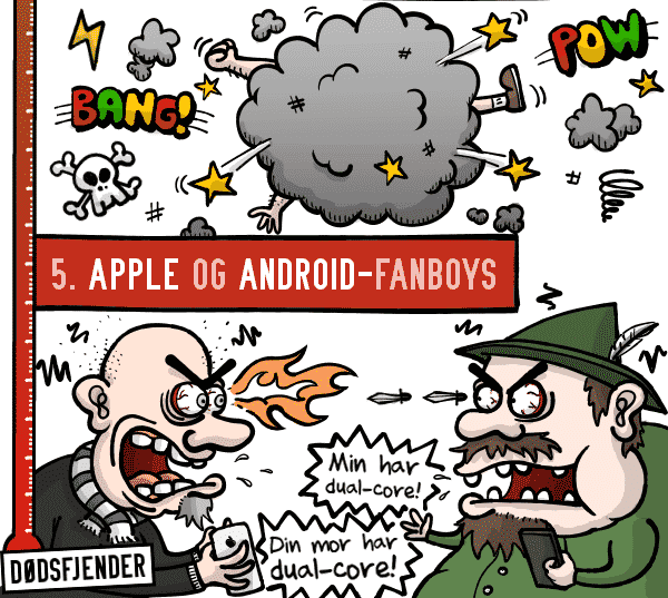 5. Apple- og Android-fanboys