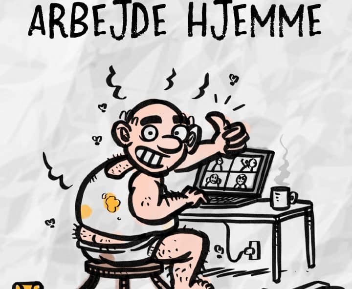Går du i bad, når du arbejder hjemme?