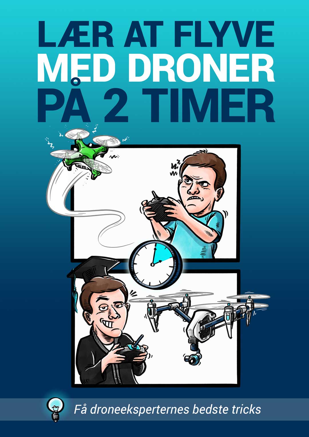 Tekniske tegninger til Droner.dk: Lær at flyve med droner på 2 timer