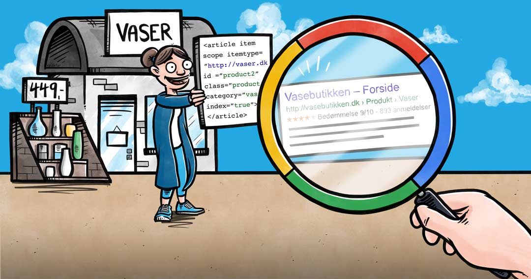 Blogillustrationer for Webamp.dk: Hvad er schemakoder?