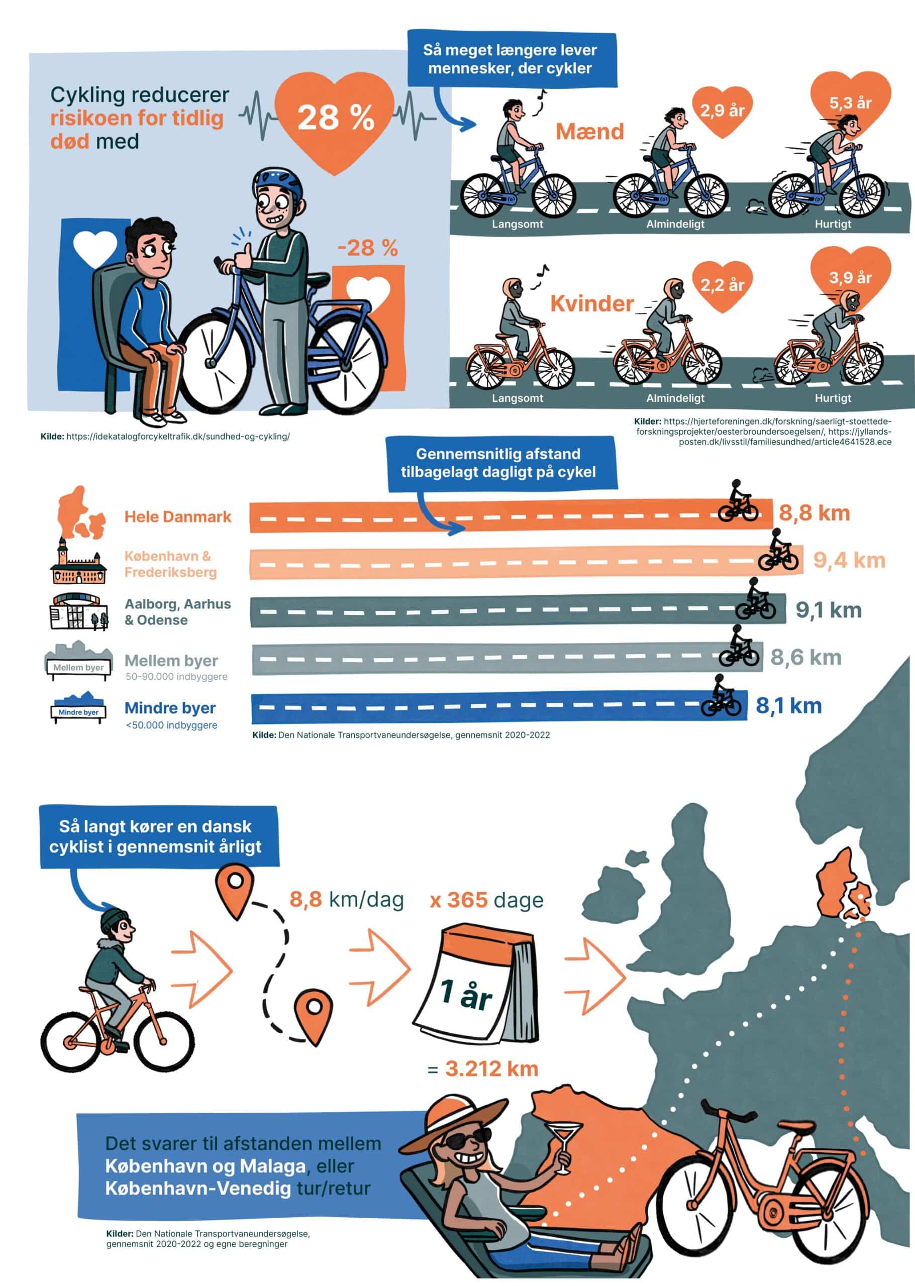 Faktaark om cyklisme i Danmark for Vejdirektoratet - Side 1