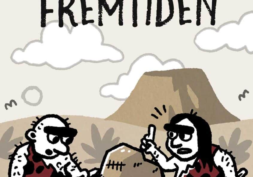 Fremtiden. Valdefars bidrag til udstillingen "Bladtegning i fremtiden medier" i samarbejde med Danske Bladtegnere, 2024.